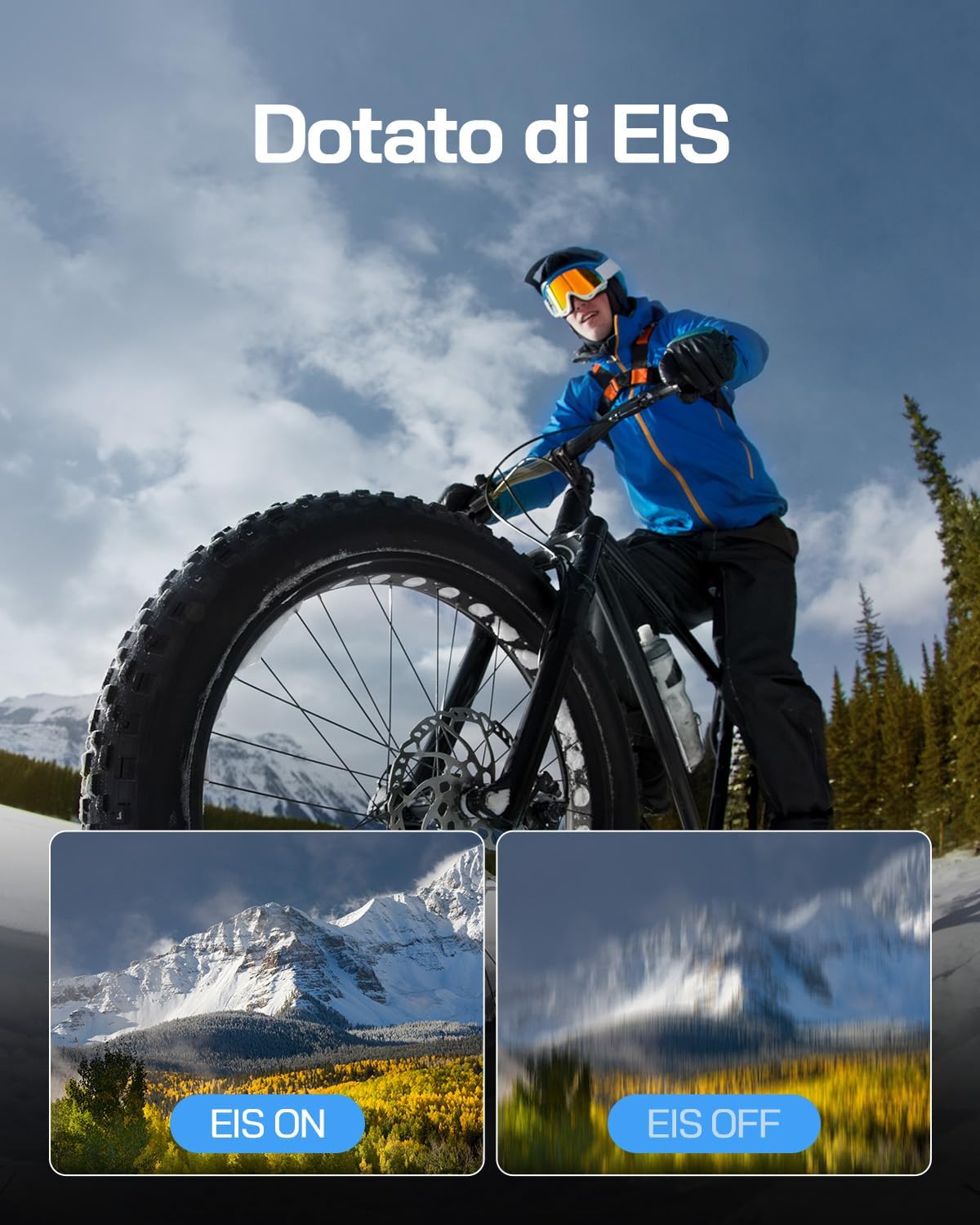 Wolfang GA120 - Action Camera 4K 30FPS Dual Screen - immagine 6