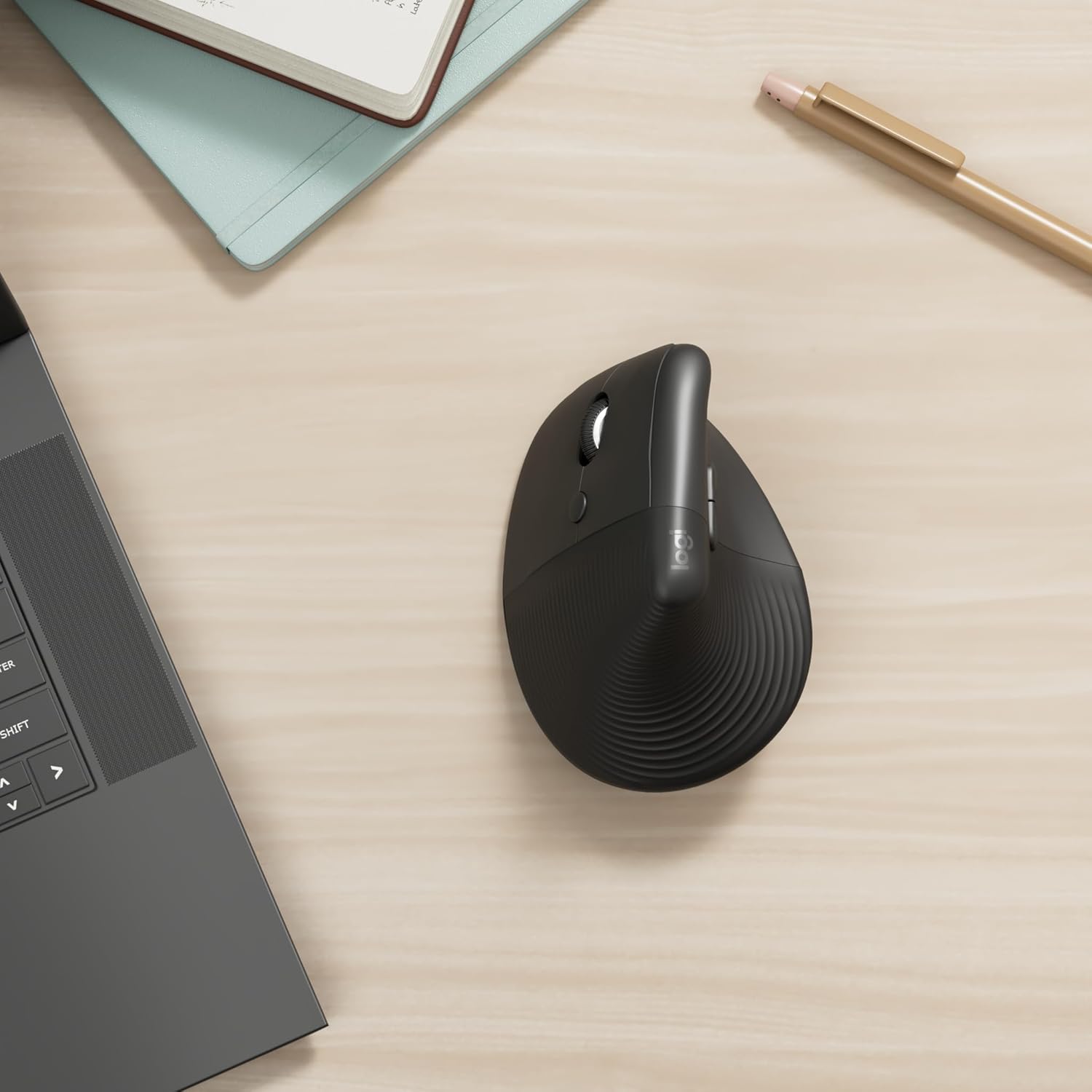 Logitech Lift Left - Mouse Ergonomico Verticale per Mancini, Grafite - immagine 2