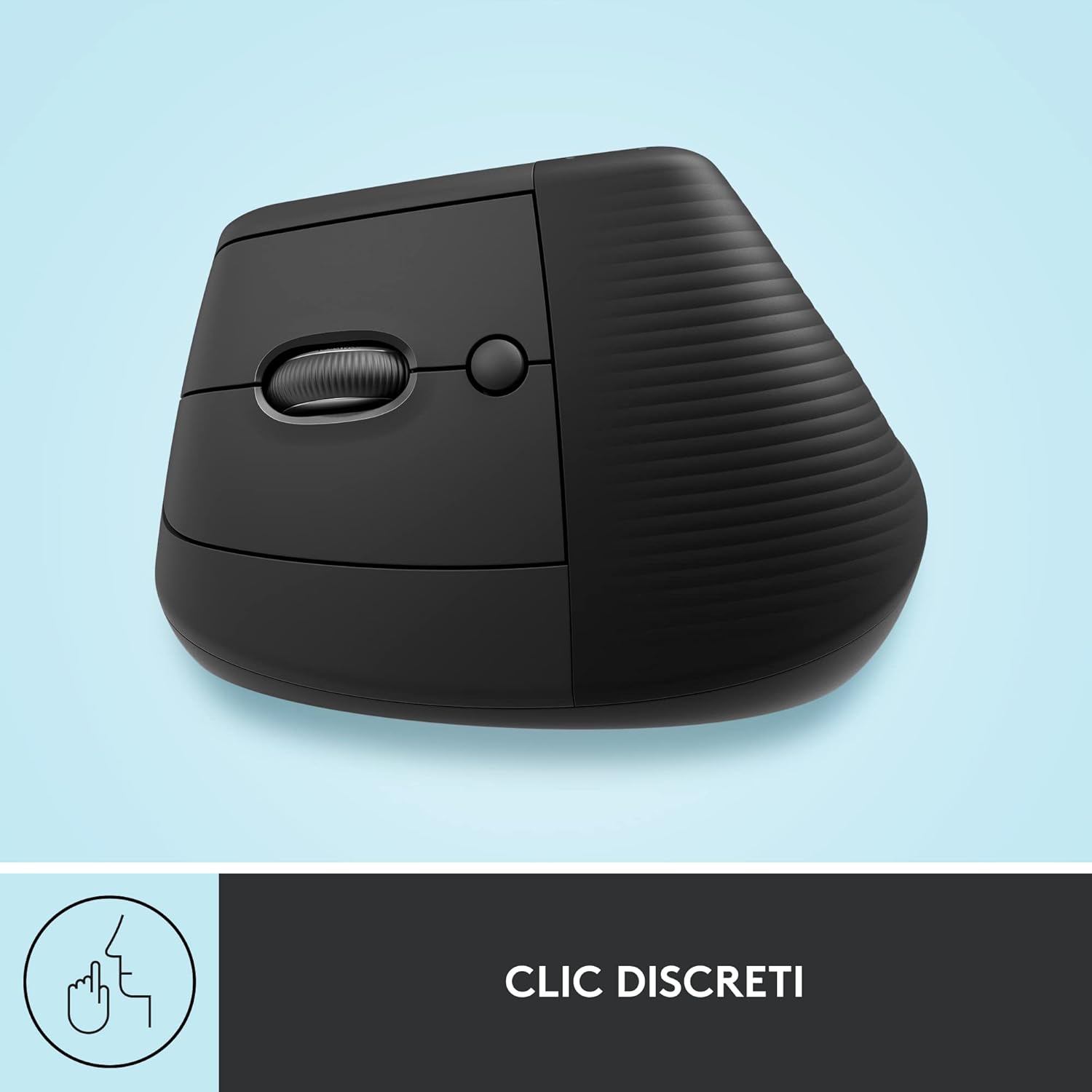 Logitech Lift Left - Mouse Ergonomico Verticale per Mancini, Grafite - immagine 9