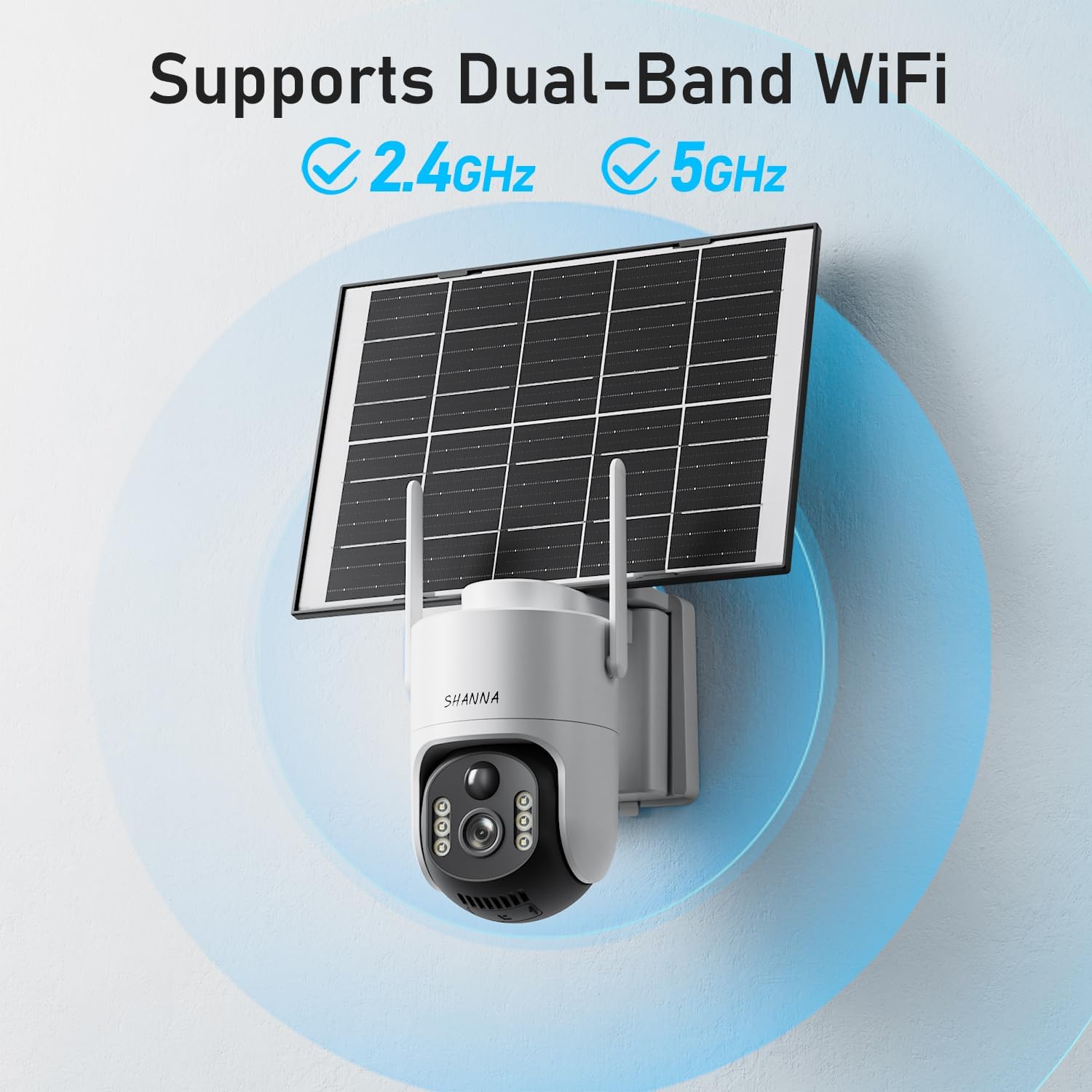 Telecamera Pannello Solare 2K 4MP Wi-Fi Esterno - immagine 2