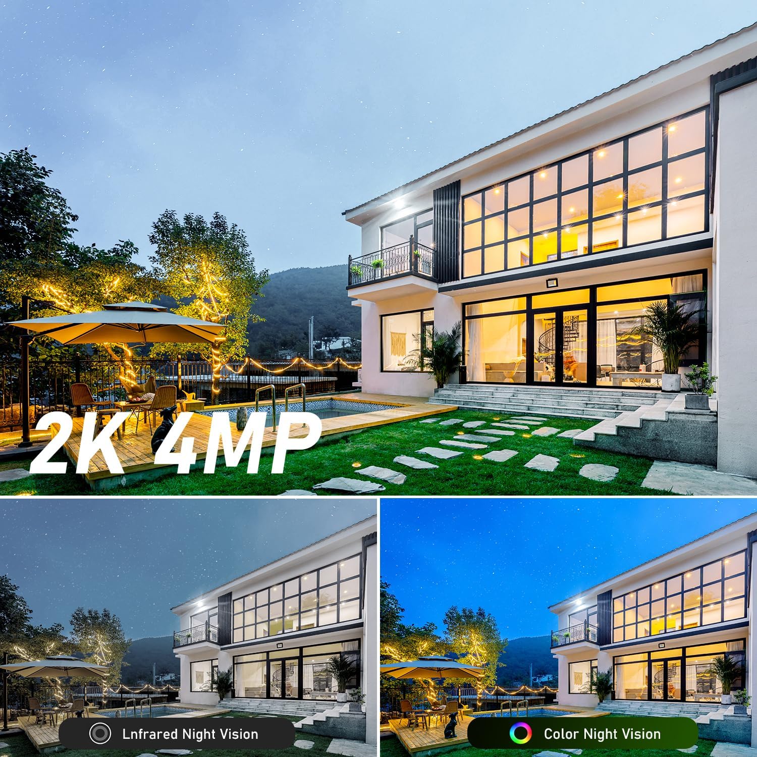 Telecamera Pannello Solare 2K 4MP Wi-Fi Esterno - immagine 7