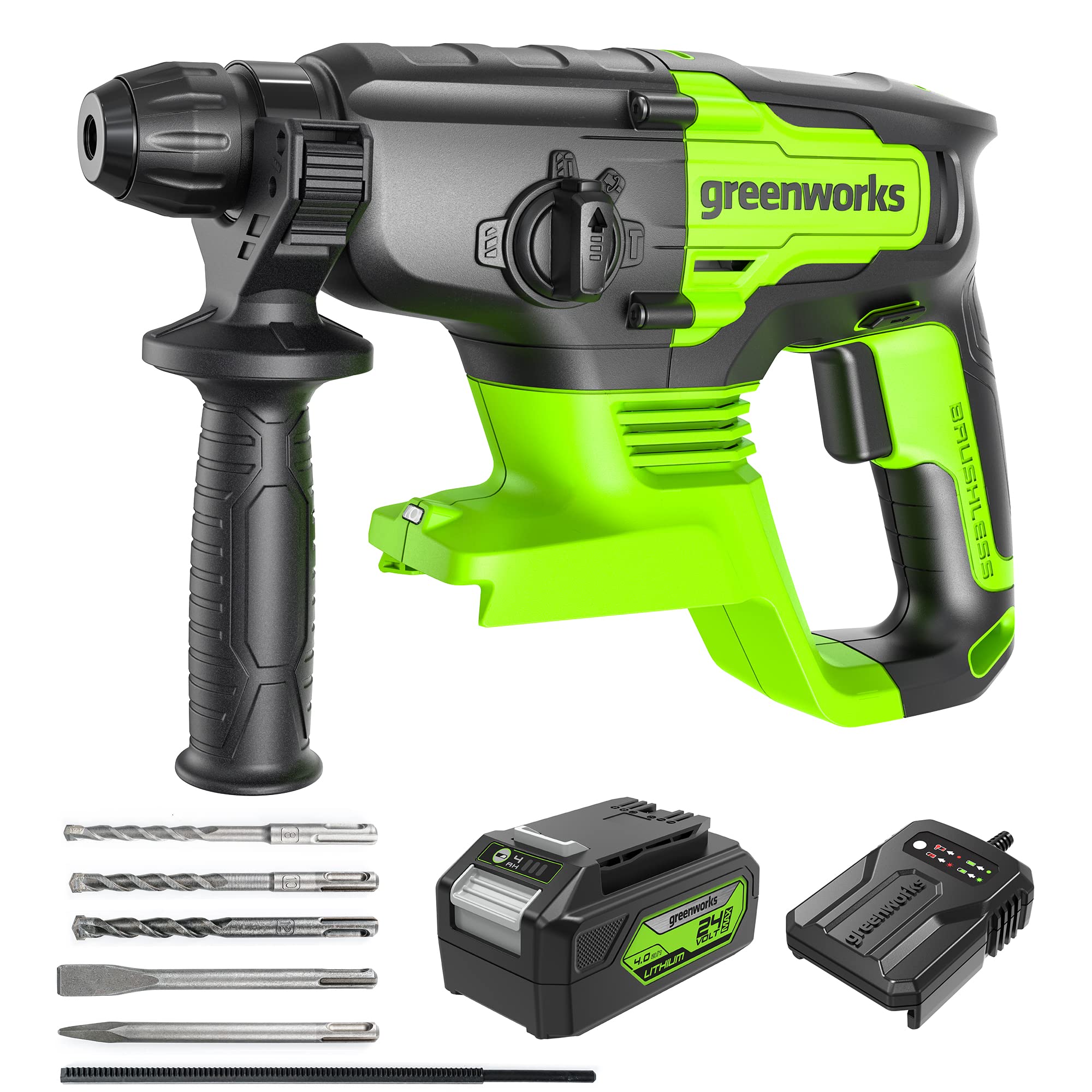 Greenworks Tools - Trapano a Percussione Li-Ion 24V
