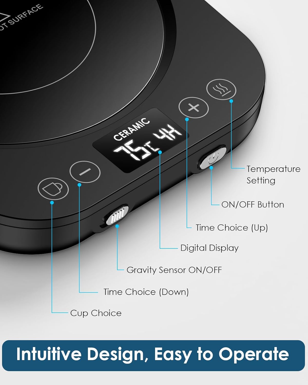 Accwork Scaldatazze con 3 Modalità di Temperatura - immagine 7