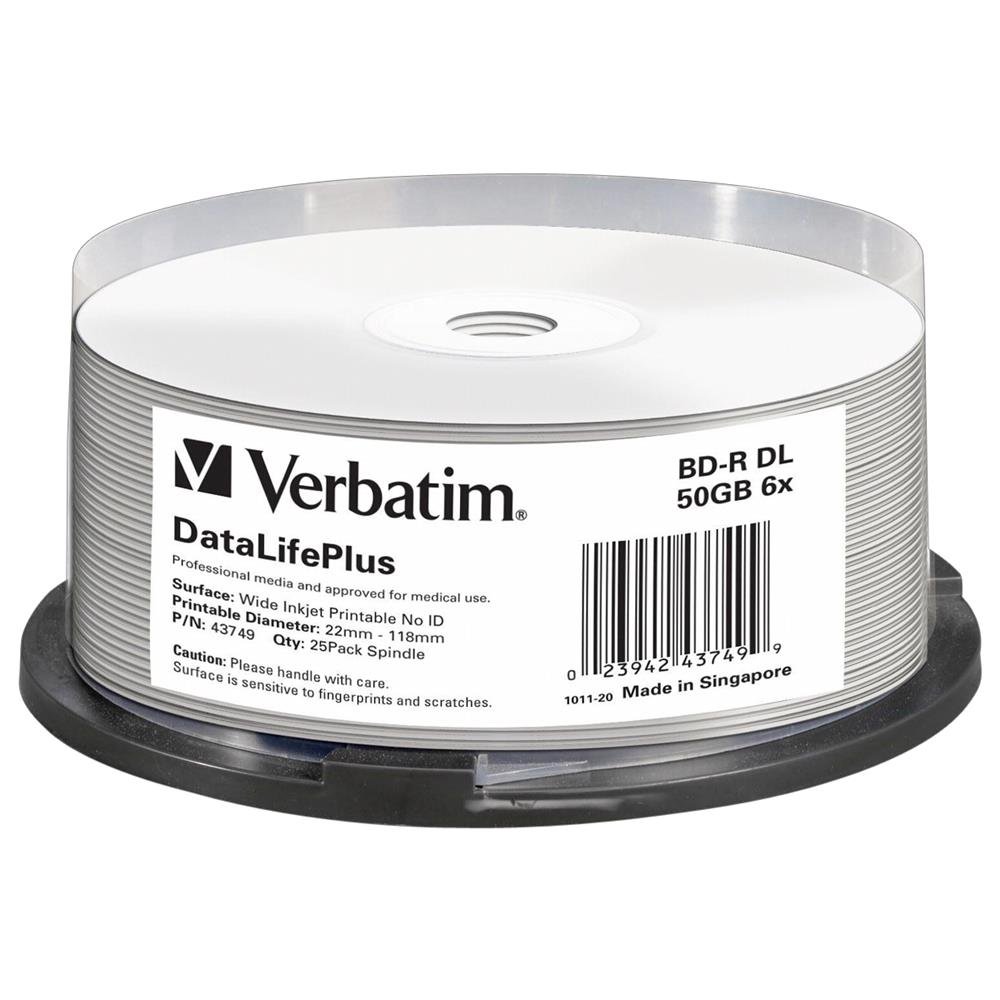 Verbatim 43749 read/write blu-ray disc (BD)
