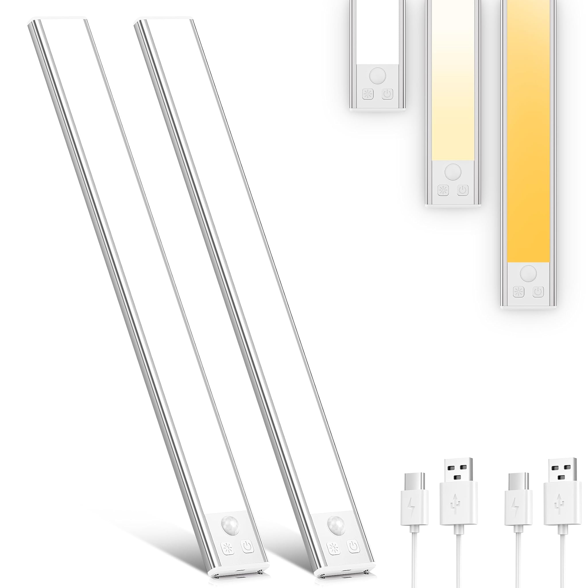 OUILA Luce Armadio LED con Sensore, USB-C Ricaricabile