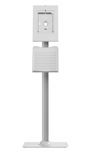 Conecto Supporto da Pavimento Bloccabile per Tablet, Bianco