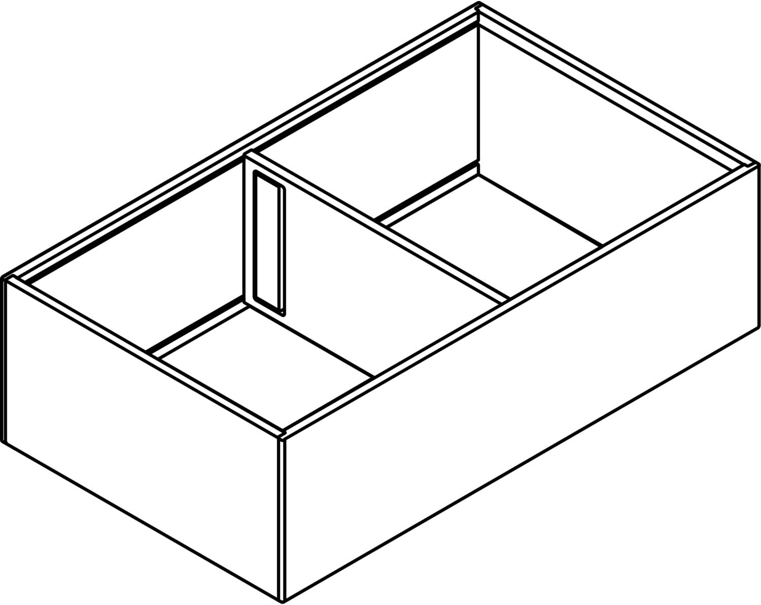 Blum AMBIA-LINE Telaio Estensione Frontale NL400mm, Grigio - immagine 2