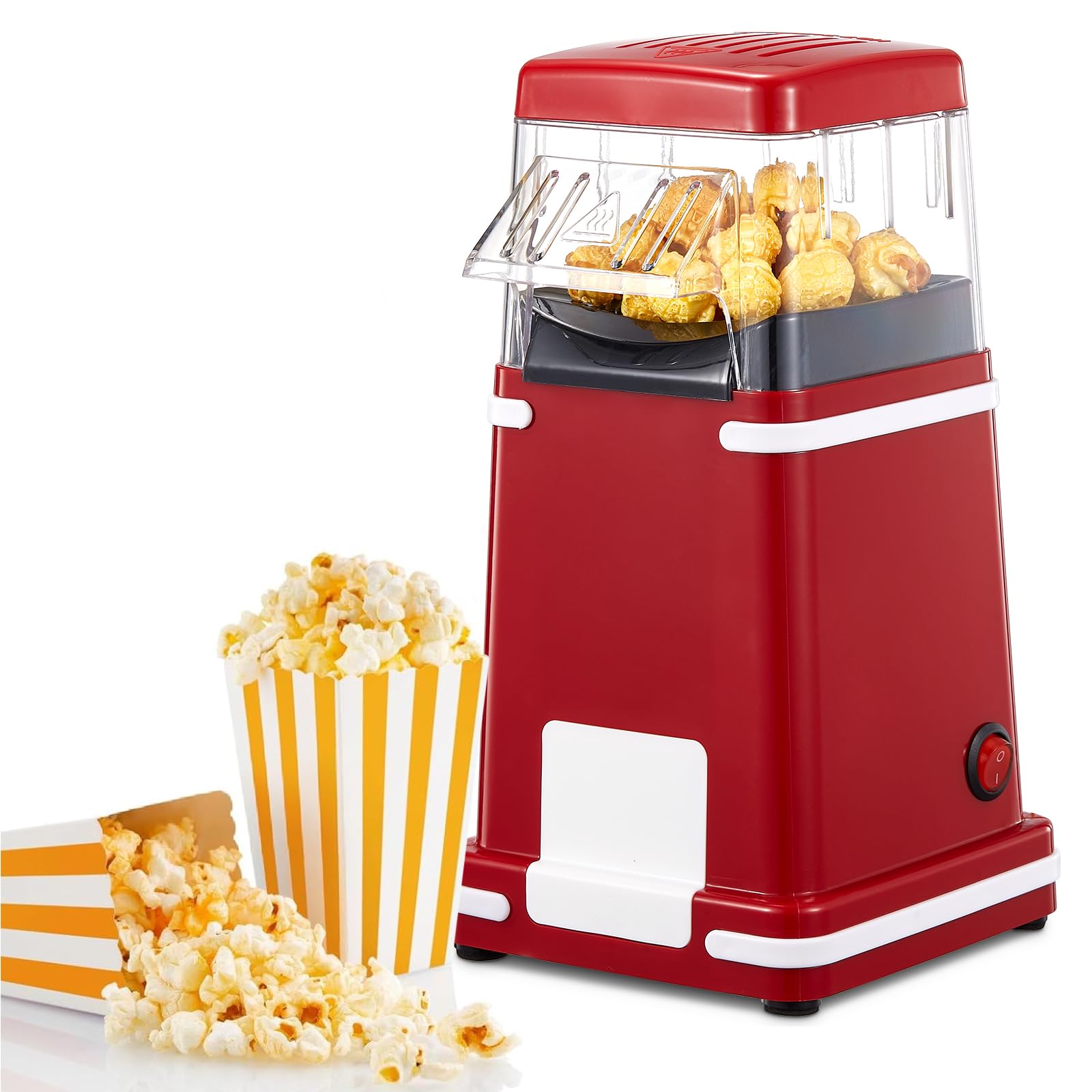 Vinato Macchina Popcorn ad Aria Calda 1200W