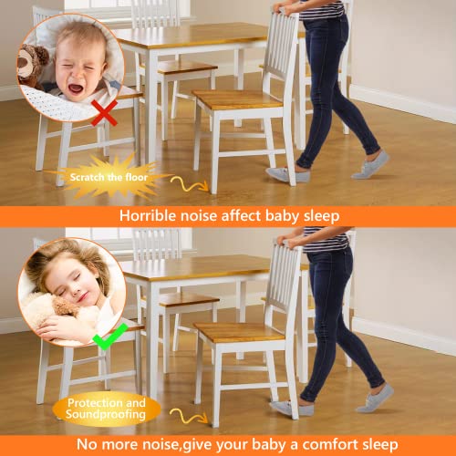 Feltrini per Sedie Quadrati in Silicone con Feltro 35 Pezzi - immagine 4