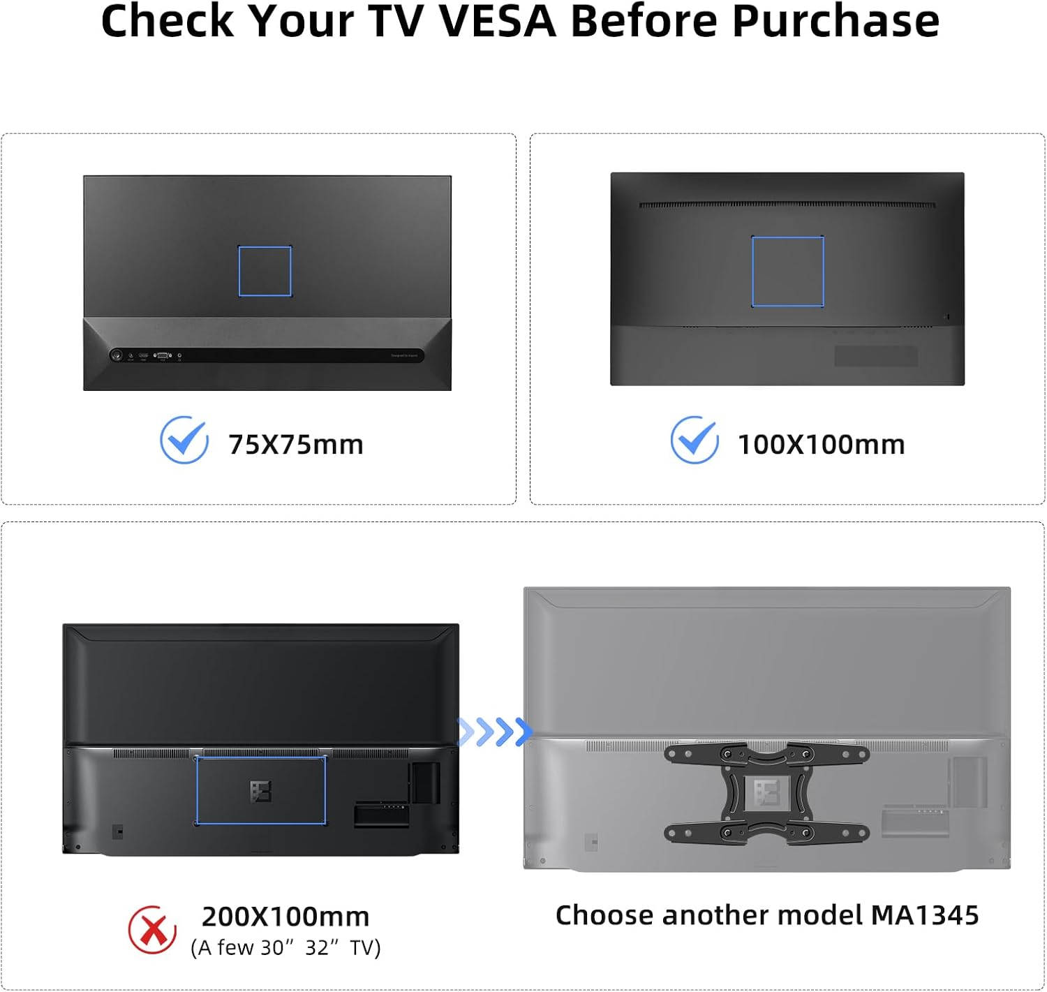 Suptek Supporto Staffa TV da Parete 15-32 Pollici - immagine 2