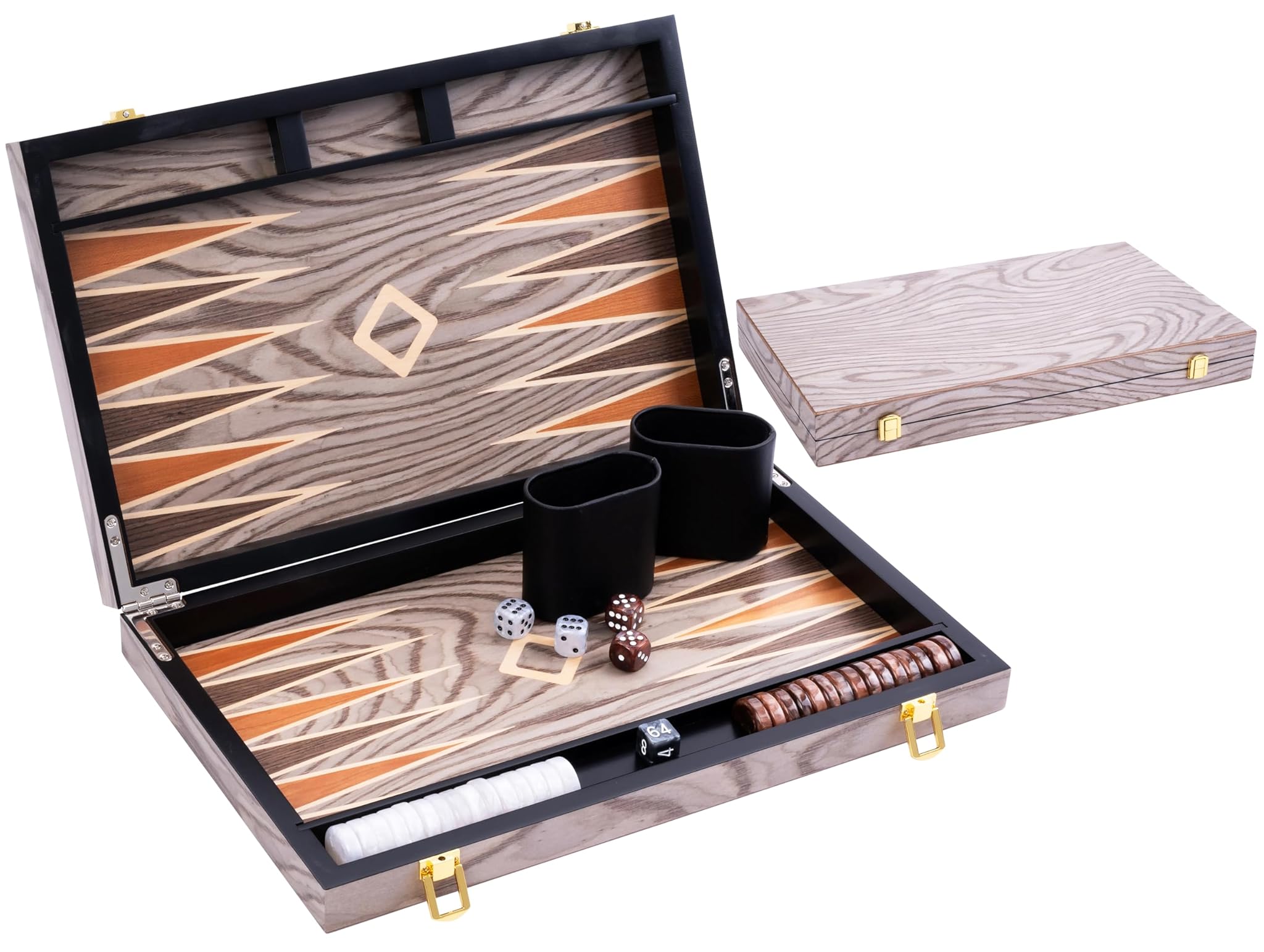 Engelhart Backgammon Deluxe 15 Pollici Grigio