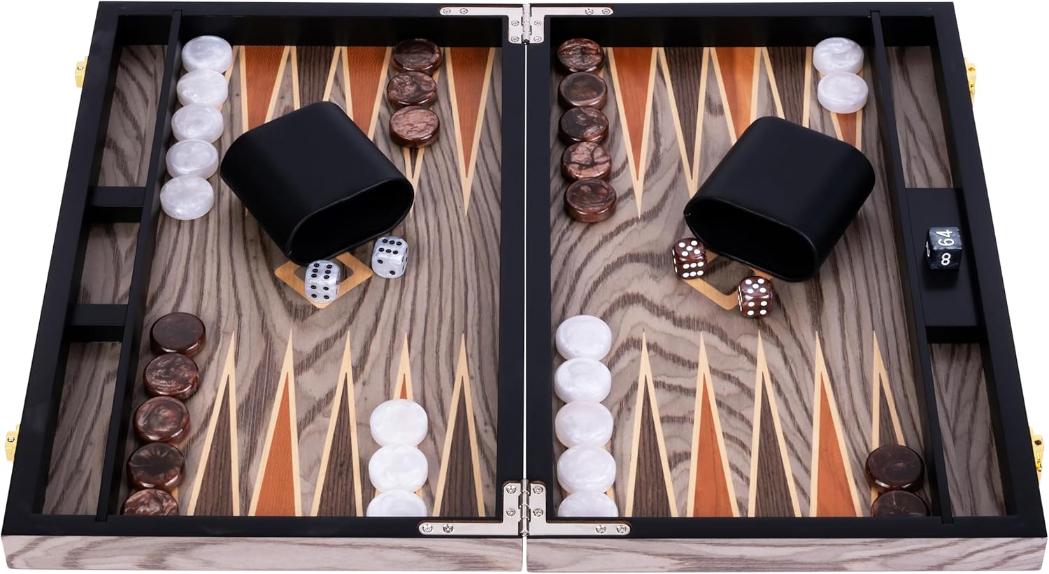 Engelhart Backgammon Deluxe 15 Pollici Grigio - immagine 2