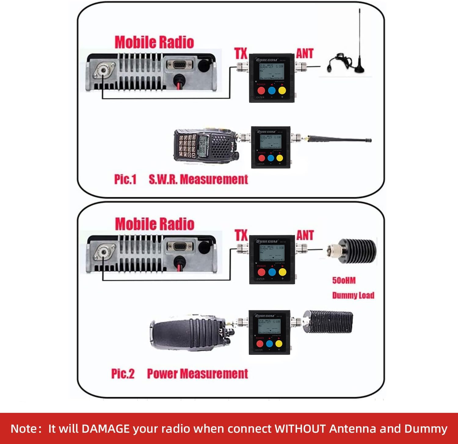 Mcbazel Surecom SW-102S SO239 - Misuratore Potenza SWR - immagine 7