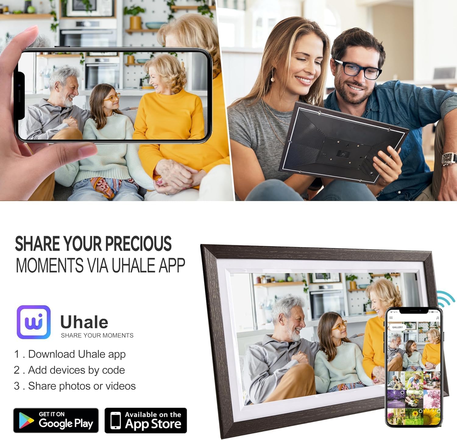 Tibuta Cornice Digitale WLAN 15,6" IPS Touch Screen - immagine 4