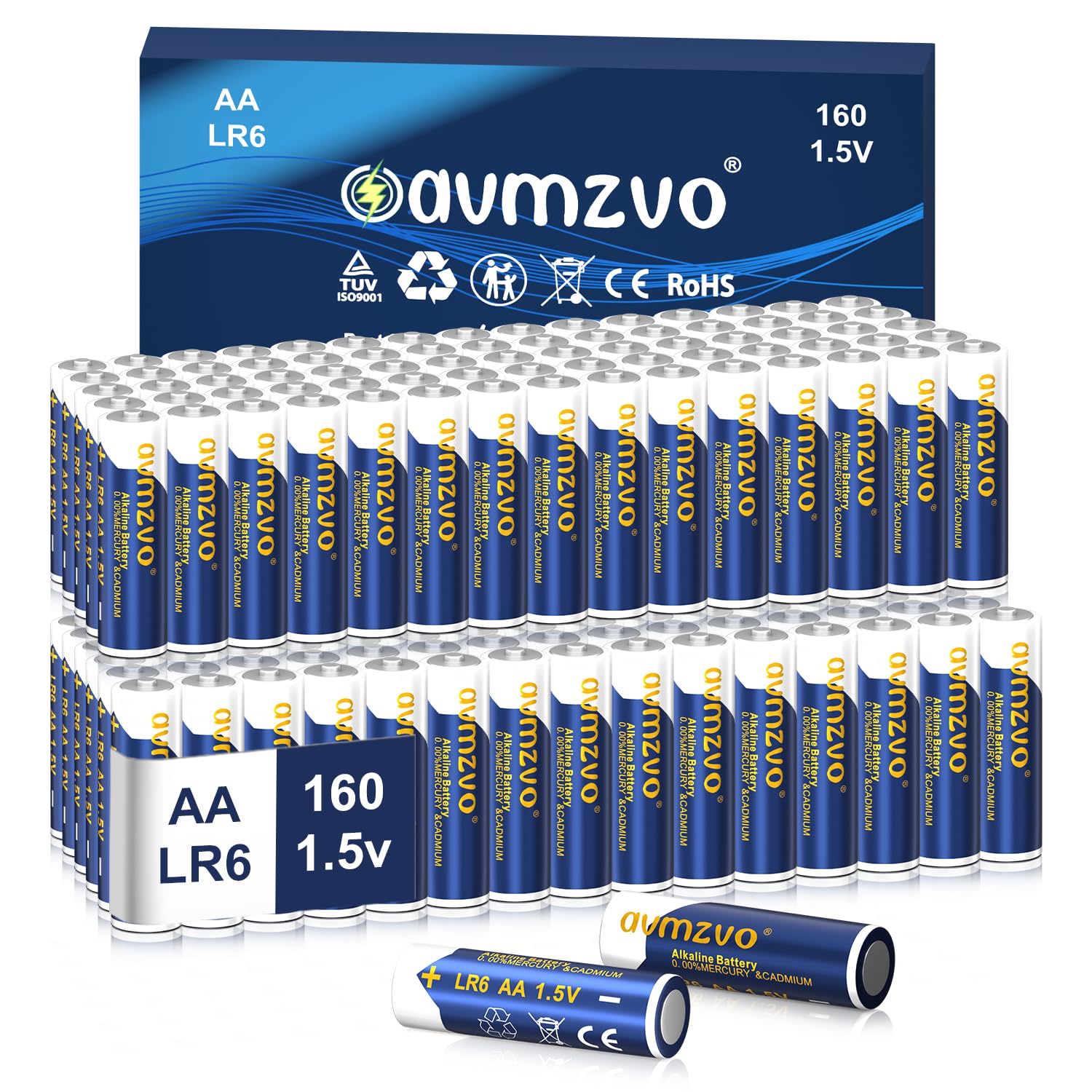 Batterie AA Alcaline LR6 (160 Pezzi) 1,5V