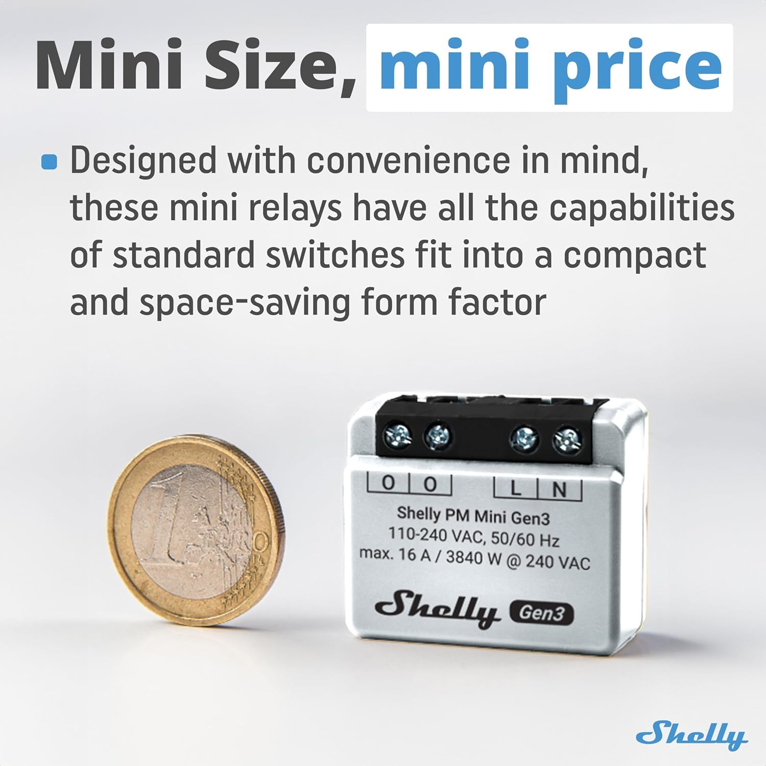 Shelly PM Mini Gen 3 - Smart Power Meter 1 Canale 16A (4 pz) - immagine 7