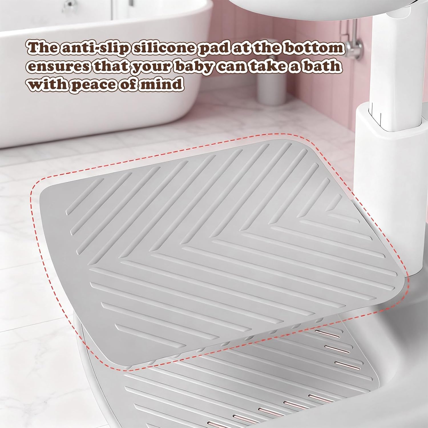 Supporto Doccia per Bambini con Base Antiscivolo - immagine 6