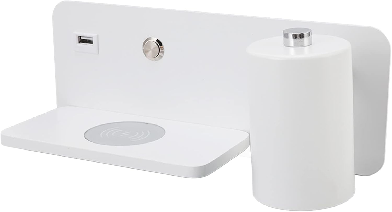 Applique da Parete LED con USB e Caricatore Wireless - immagine 1