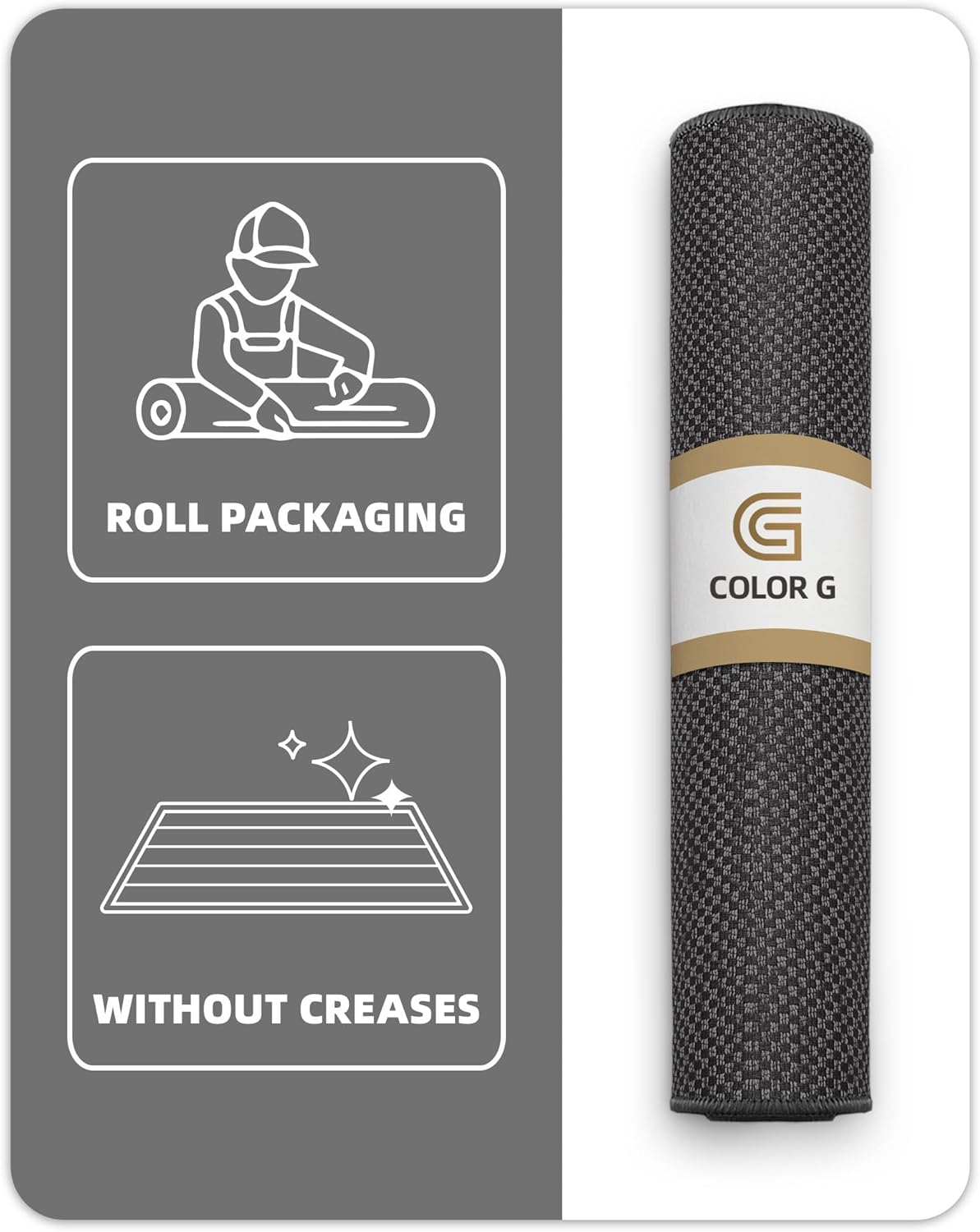 Color G Zerbino Ingresso Antiscivolo 65x120cm, Grigio - immagine 2