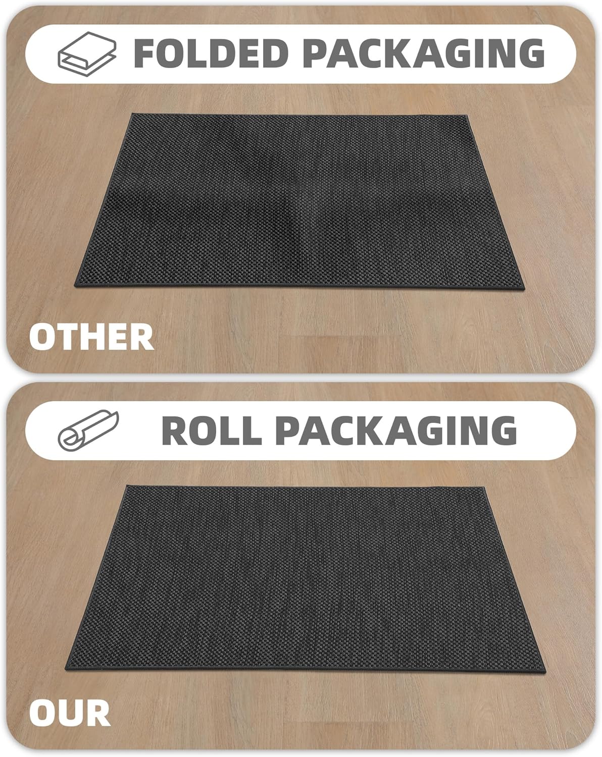 Color G Zerbino Ingresso Antiscivolo 65x120cm, Grigio - immagine 3