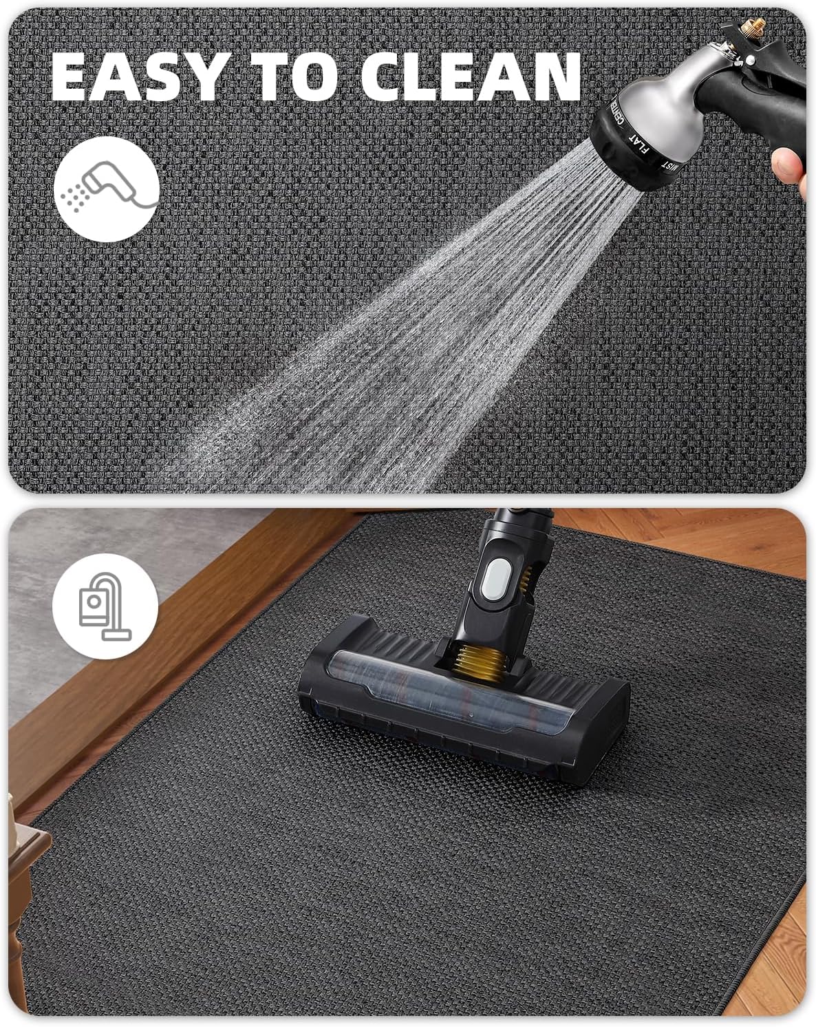 Color G Zerbino Ingresso Antiscivolo 65x120cm, Grigio - immagine 5