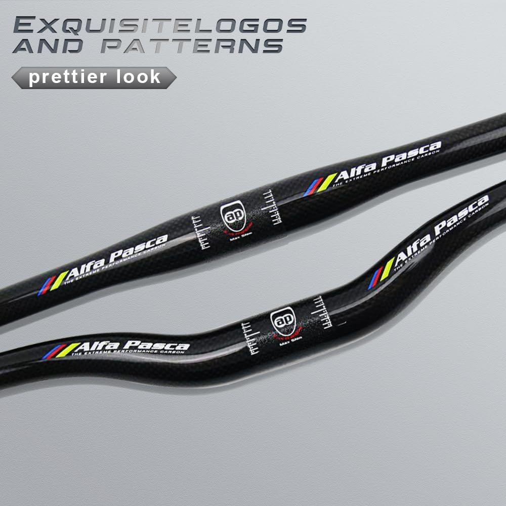 Alfa Pasca Manubrio MTB Carbonio 31.8 Riser 740mm - immagine 6