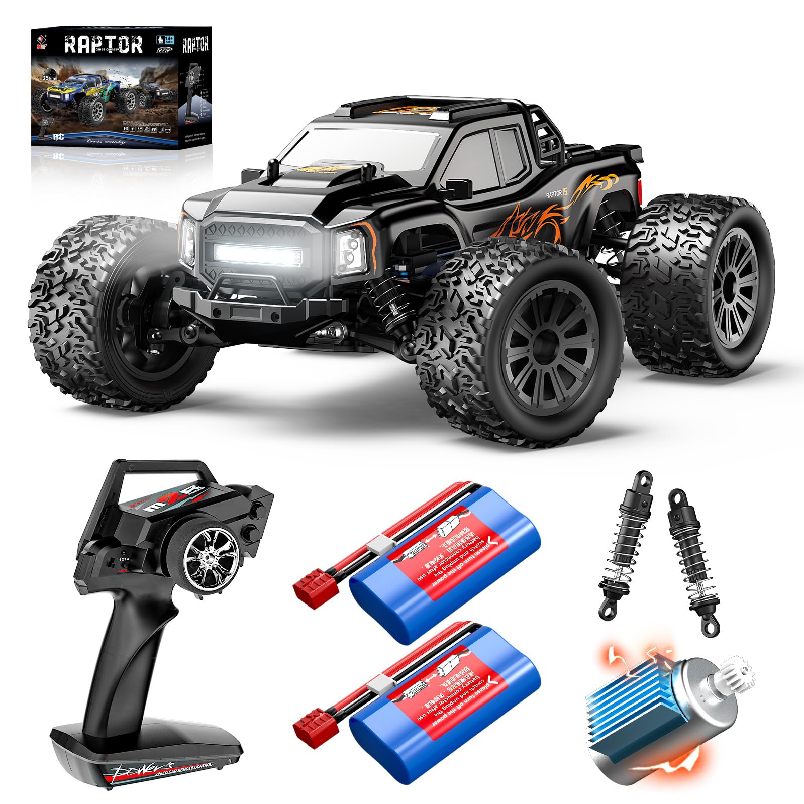 WLtoys 164018 - Monster Truck RC 1:16 4x4 Offroad