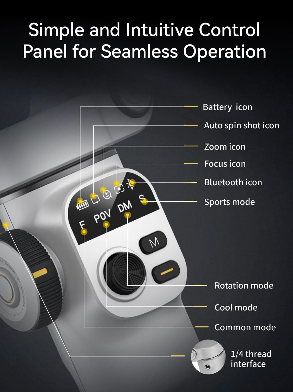 Aochuan Stabilizzatore Cardanico 3 Assi iPhone con Sensore AI - immagine 7