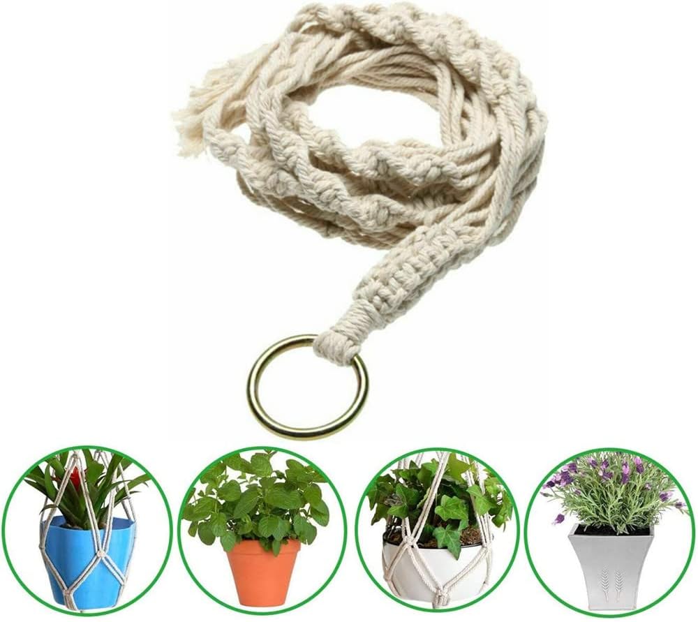 Appendini per Piante Macramè - 2 Pezzi - immagine 4