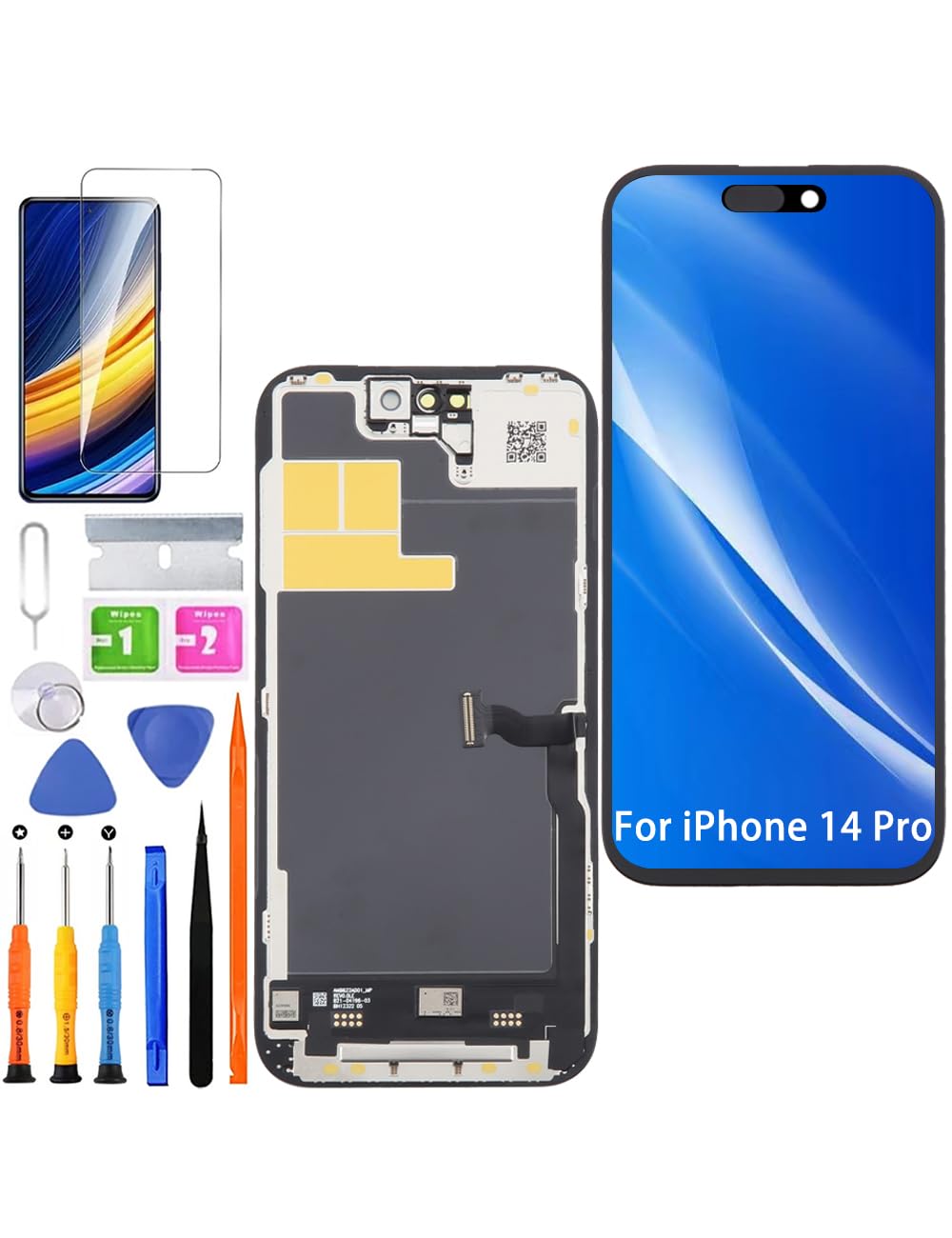 HLYGZX Display LCD di ricambio per iPhone 14 Pro