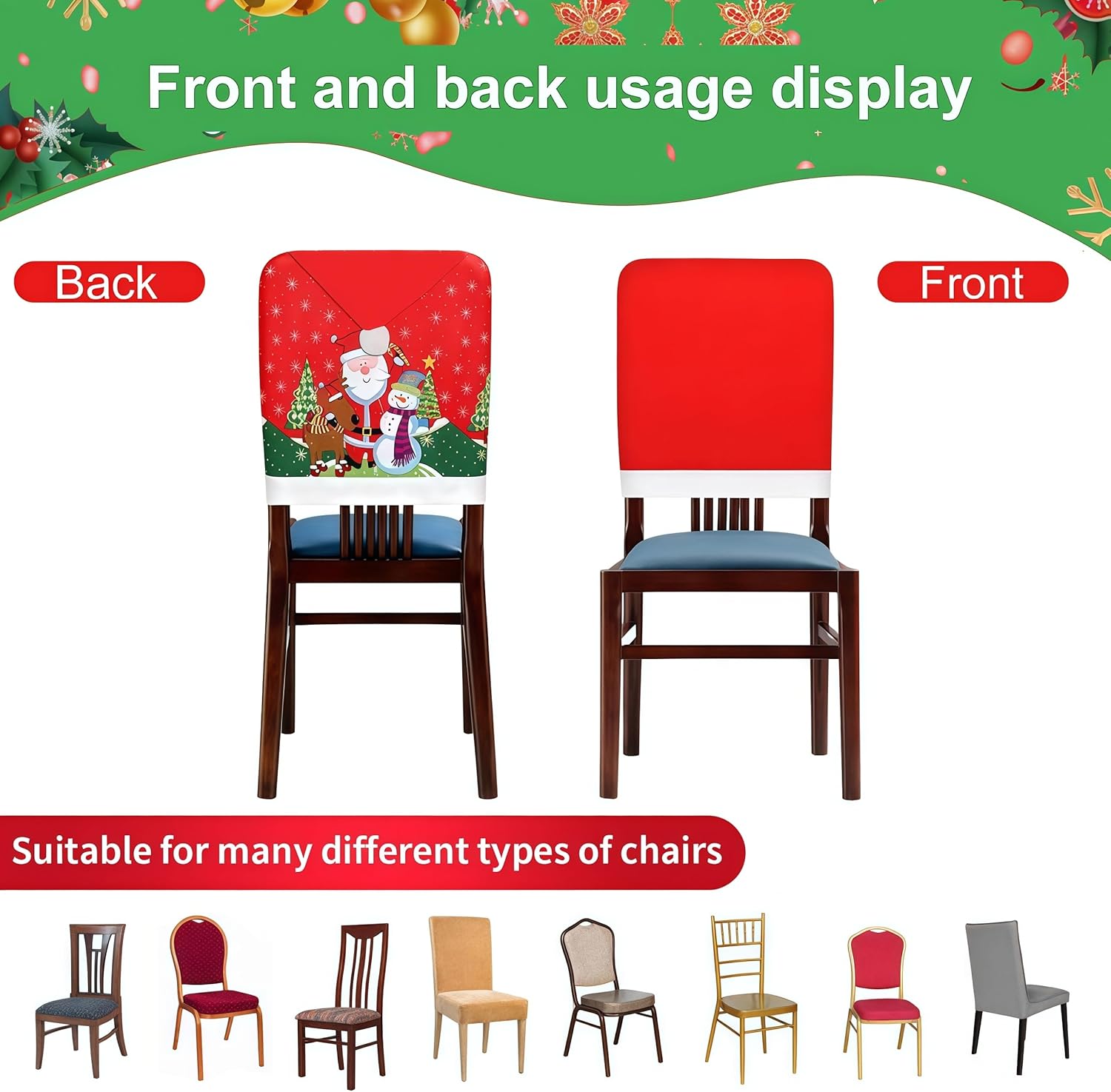 Coprisedia Natalizi Stretch 6 Pezzi - immagine 3