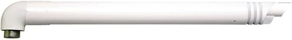 Vaillant 303845 Kit Scarico Coassiale, con Terminale Antivento, Bianco