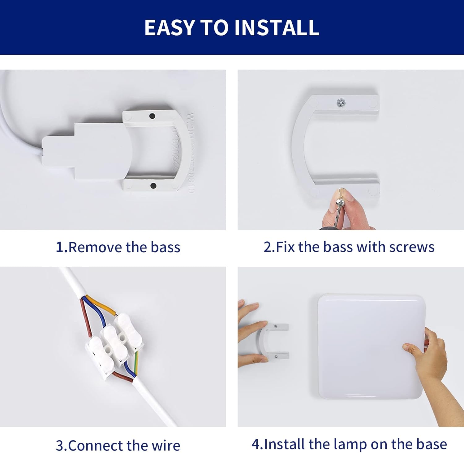 Daxgd Plafoniera LED Soffitto Quadrata 32W, 2 Unità - immagine 7