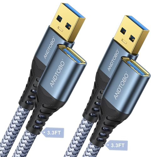 Andtobo Cavo Prolunga USB 3.0 [2 Pacchi 1M]