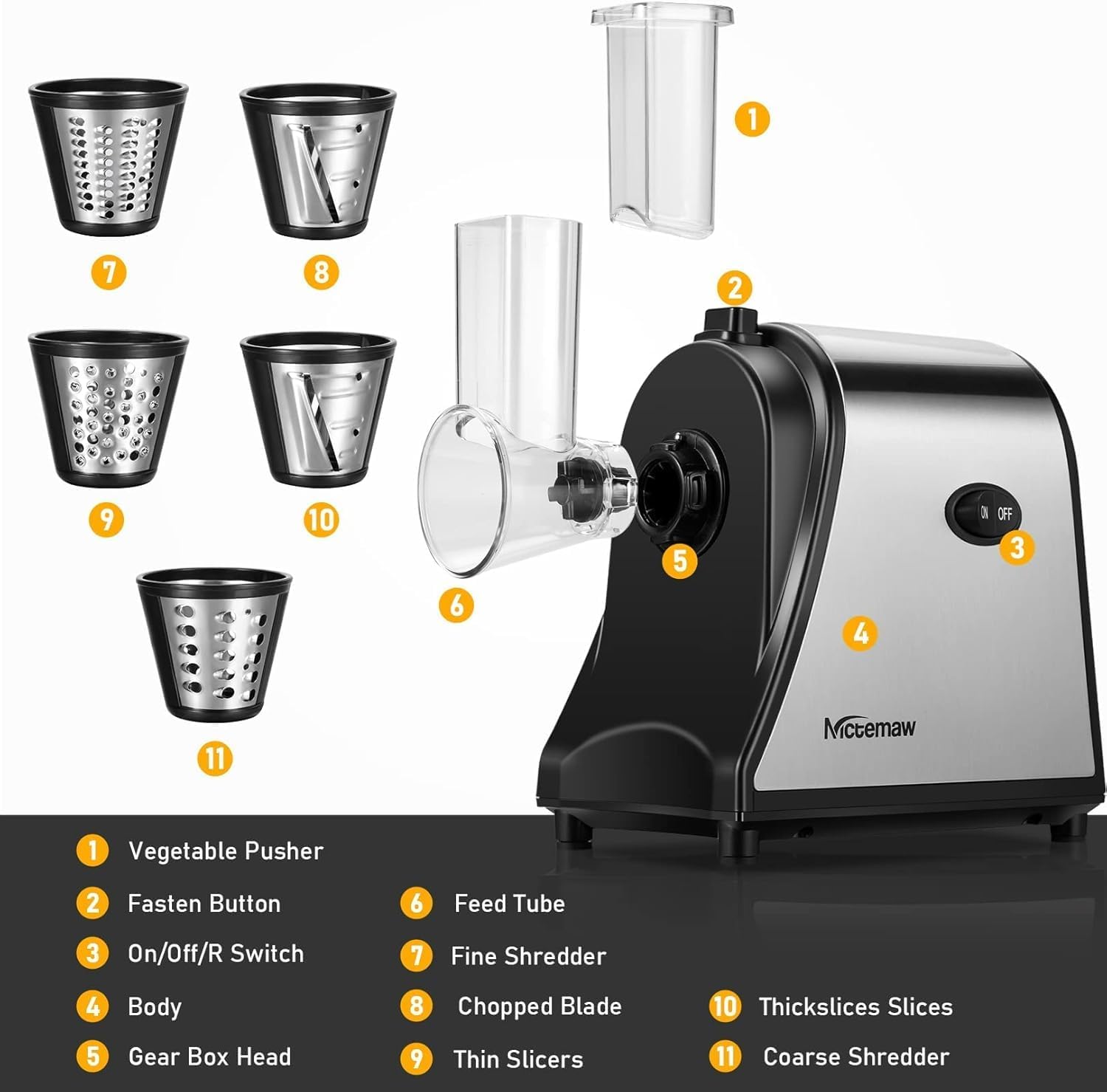 Affettaverdure Elettrico Professionale 250W - immagine 5