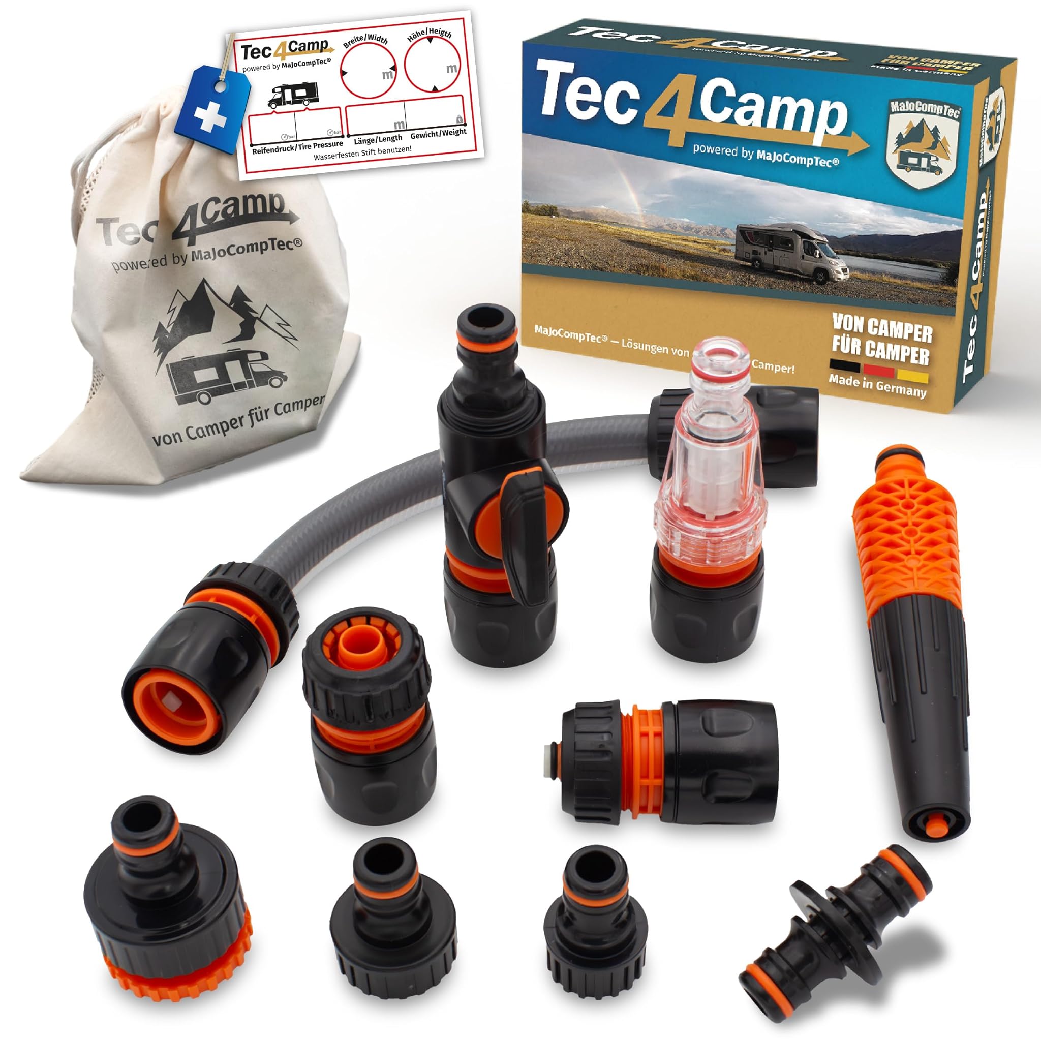 MaJoCompTec® CONNECT-30 - Set Filtri Acqua per Camper