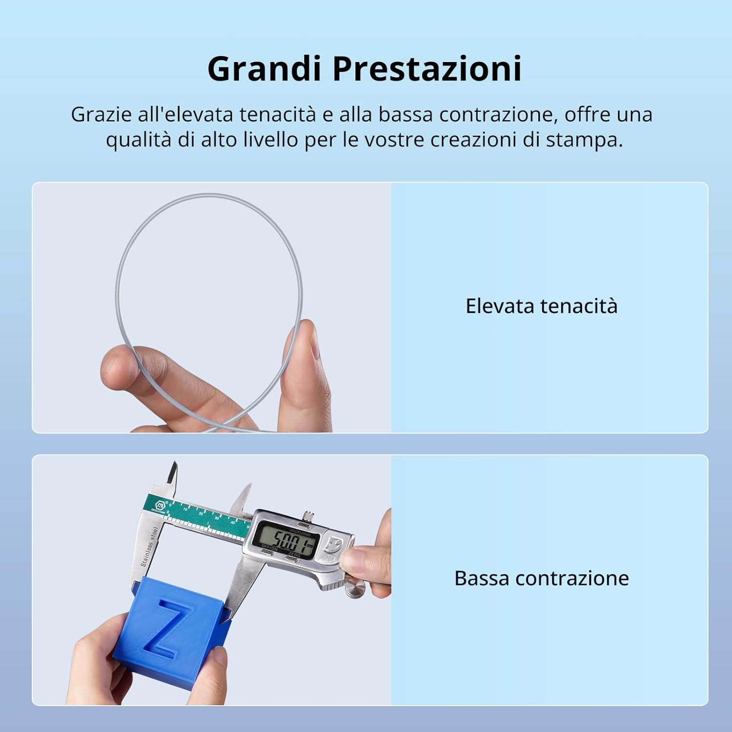 Anycubic Filamento PLA 1.75mm Alta Velocità, Nero 4KG - immagine 6