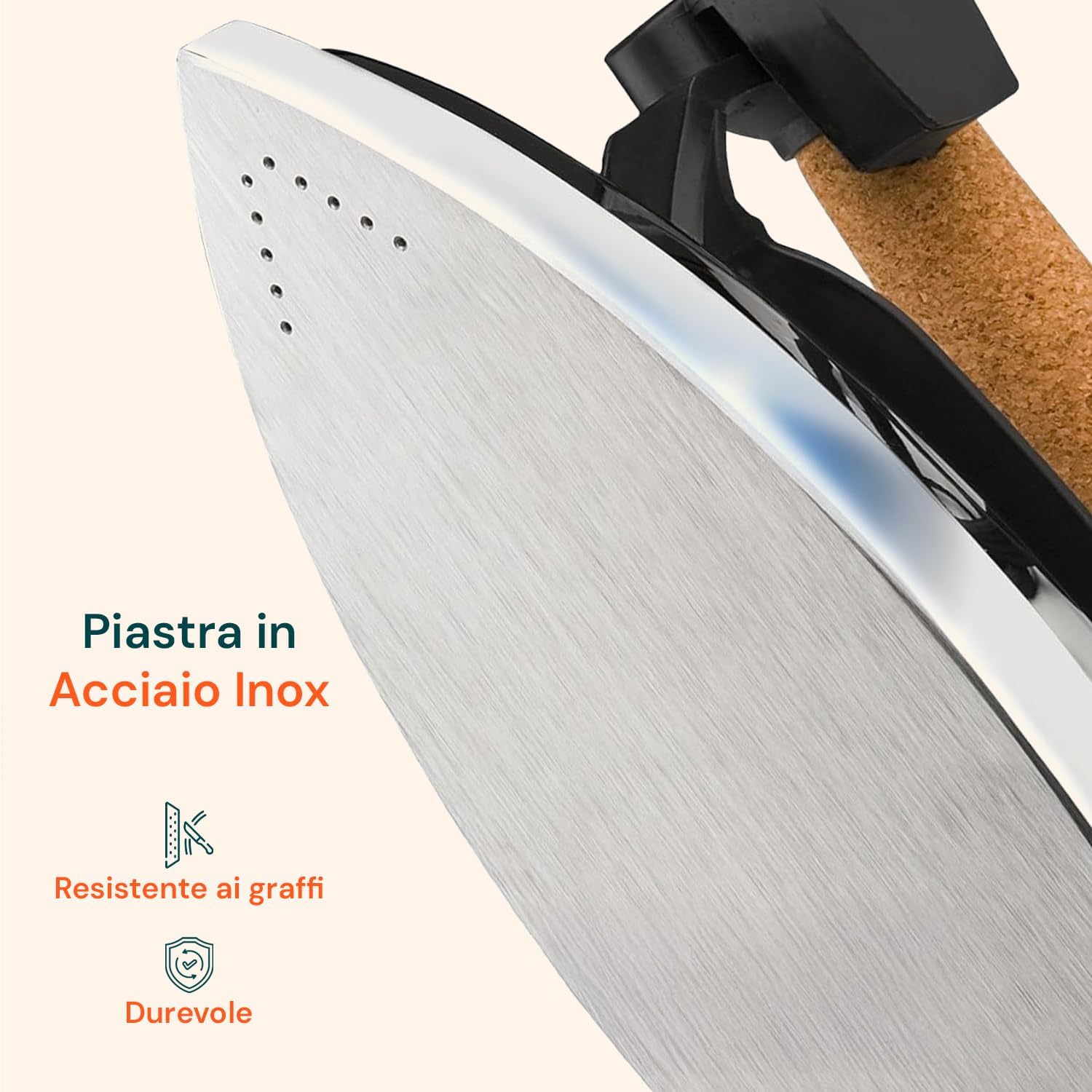 Ferro da Stiro con Caldaia 2400W - Sistema a Vapore 0,8L - immagine 2