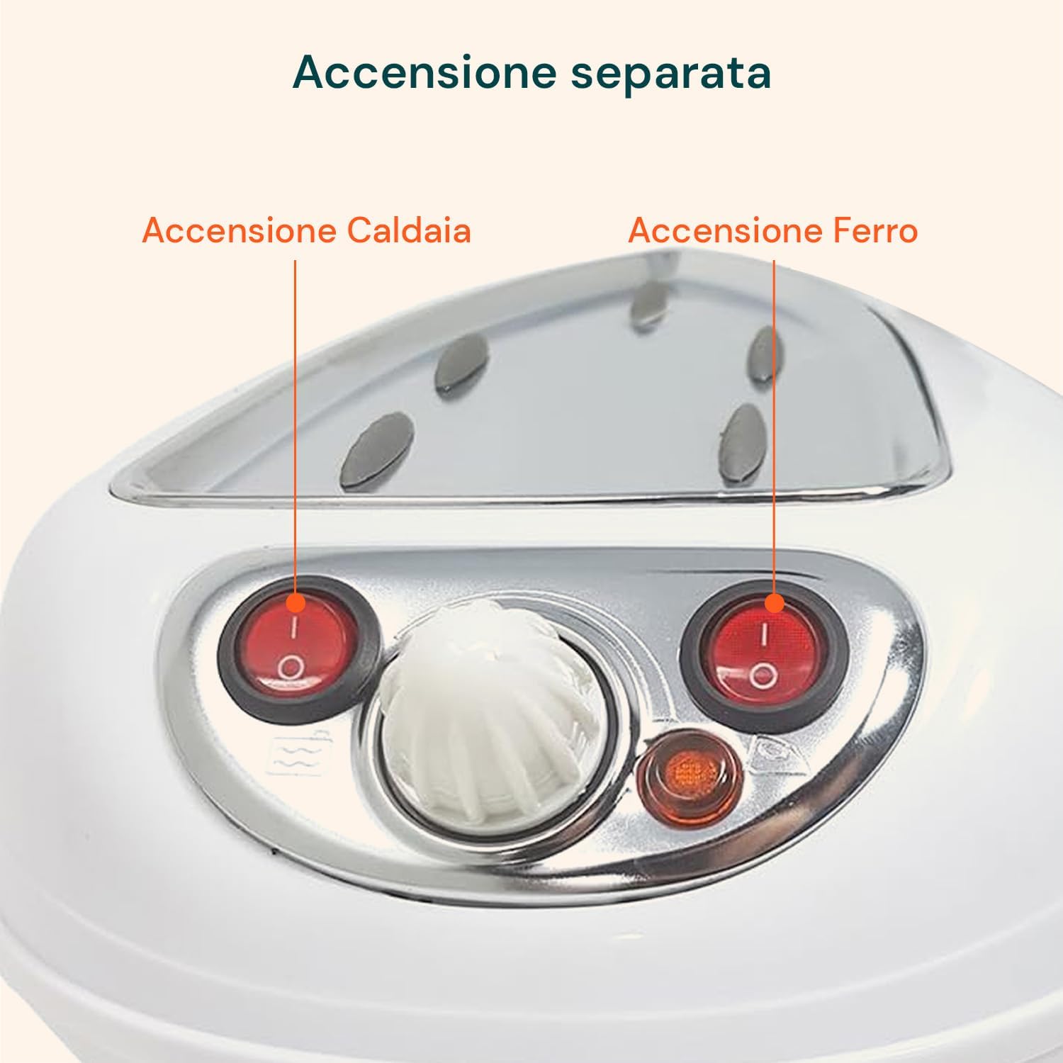 Ferro da Stiro con Caldaia 2400W - Sistema a Vapore 0,8L - immagine 5