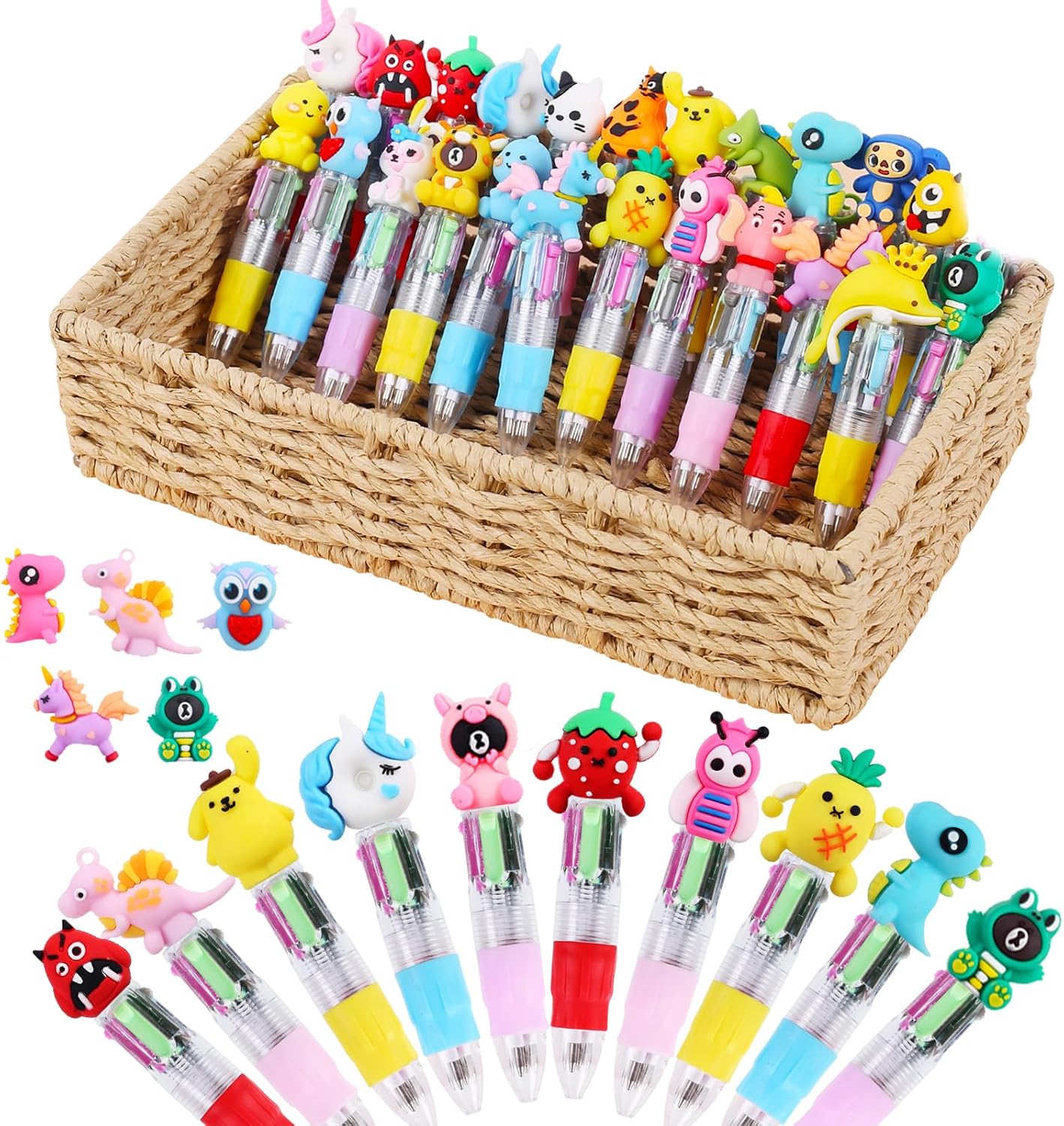 35 Pezzi Penne Multicolore per Compleanno Bambini - immagine 1