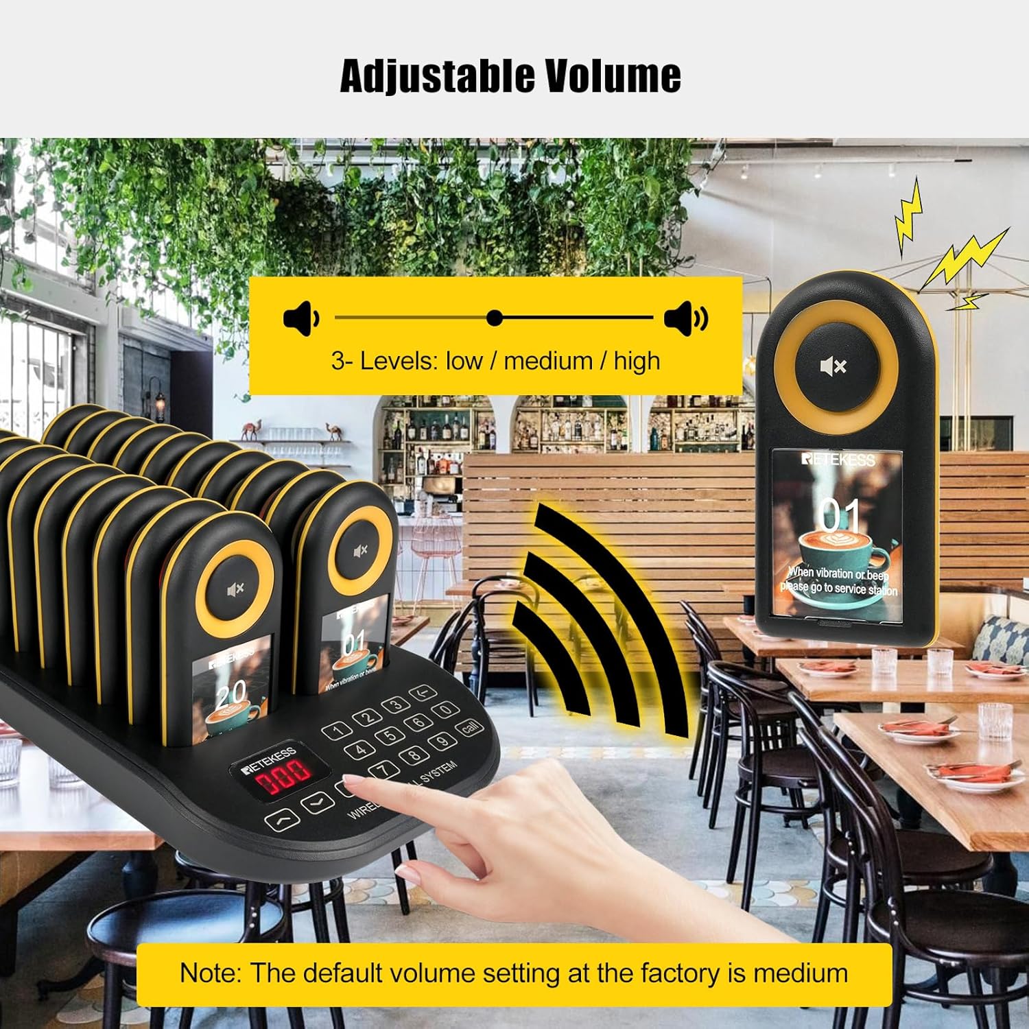 Retekess TD169 Cercapersone Ristorante Wireless (20 pz) - immagine 7