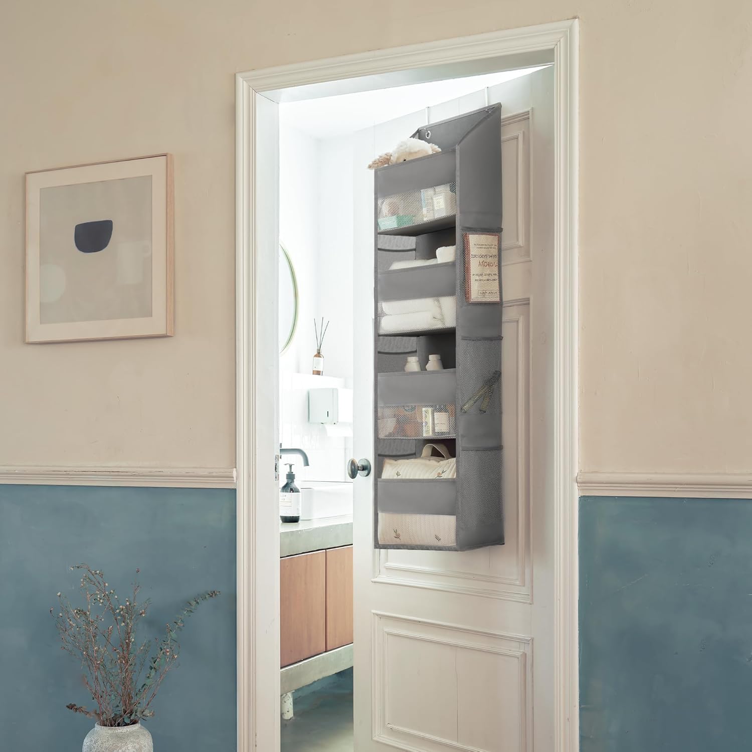 Granny Says Organizer da Appendere Sopra la Porta 4 Ripiani - immagine 2