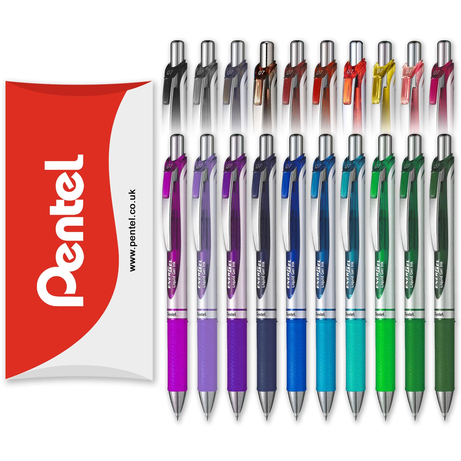 Pentel EnerGel XM BL77 - Penna Gel Retrattile 0,7 mm (20 pz)