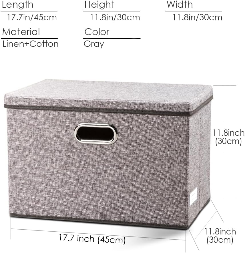Prandom 5 Contenitori Pieghevoli con Coperchi 43x30x30 cm - immagine 5