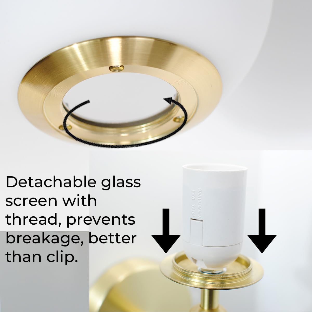 Alpinaluz Applique da Parete E27, Orato - immagine 6