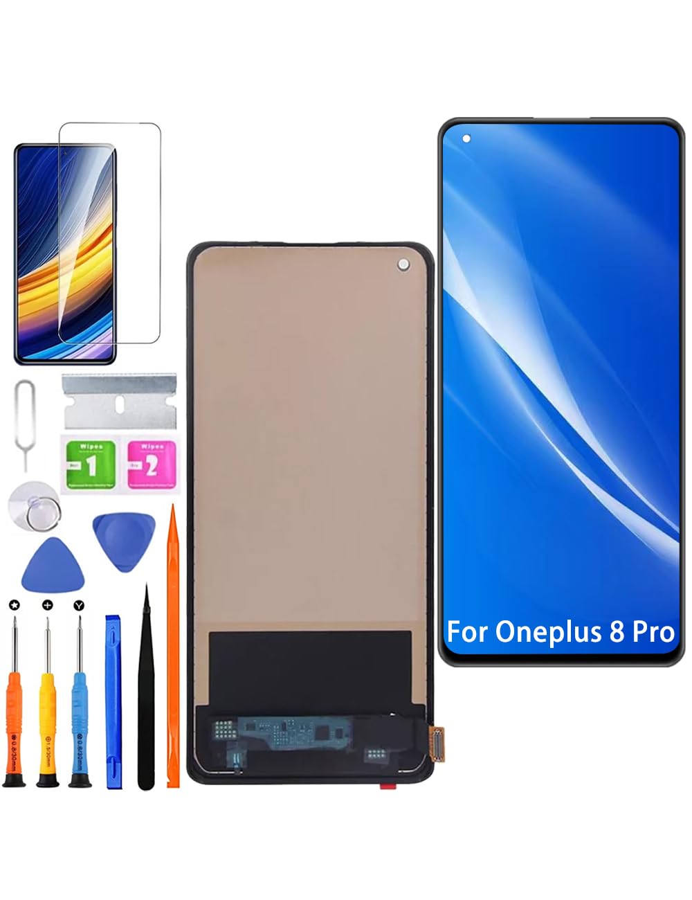 HLYGZX Display Ricambio LCD Oneplus 8 Pro TFT