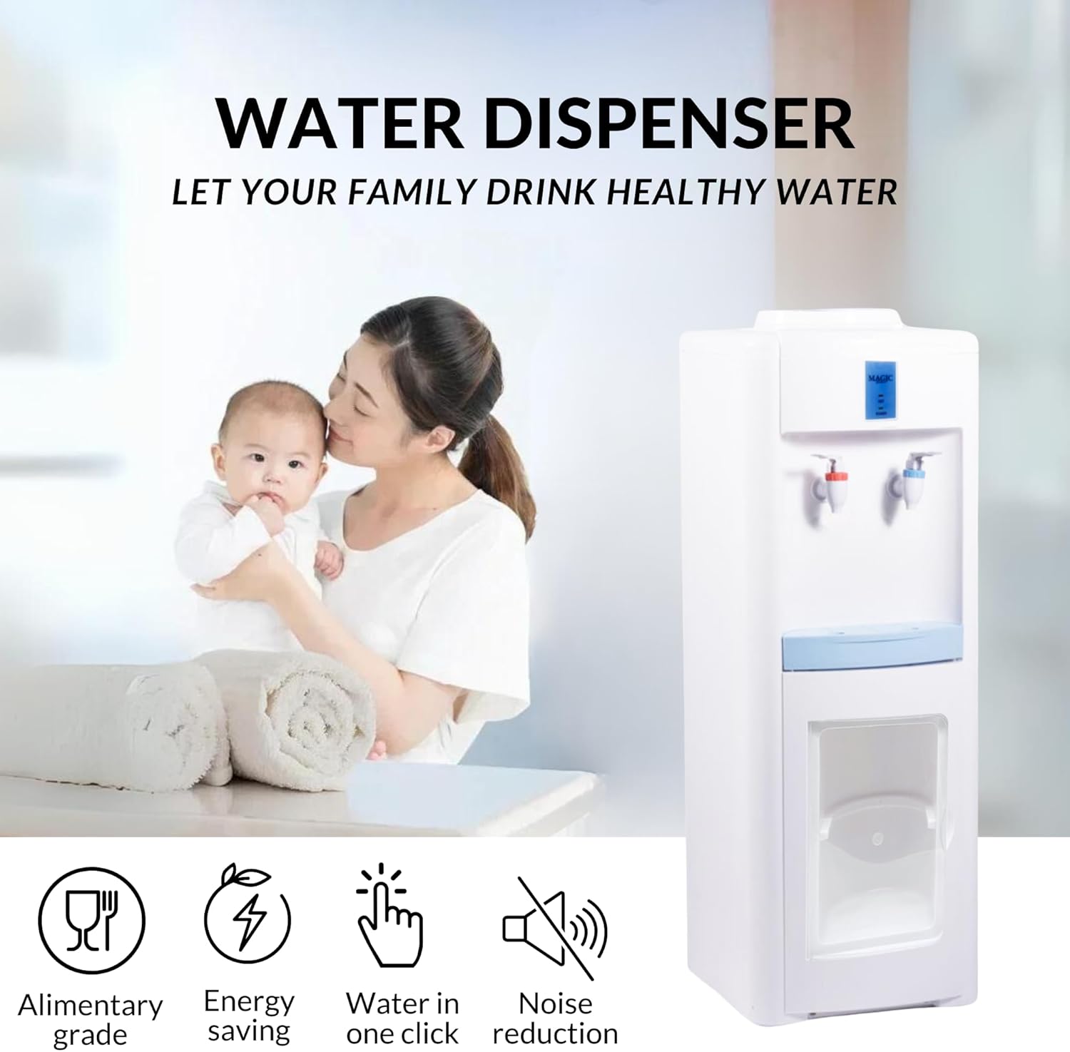 Dispenser Elettrico Acqua Fredda e Calda da Pavimento - immagine 2
