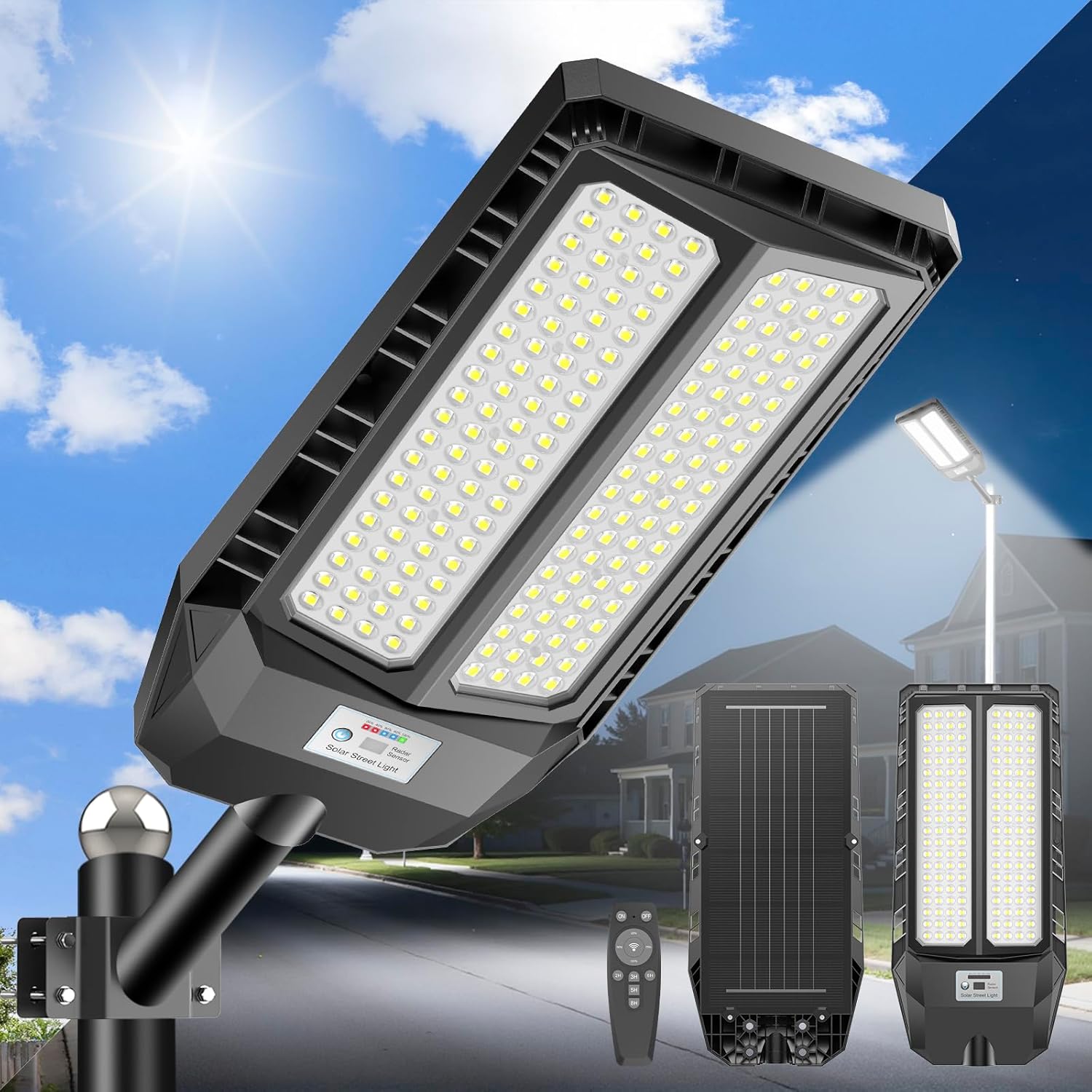 Lampione Solare 4200W con Sensore di Movimento - immagine 1