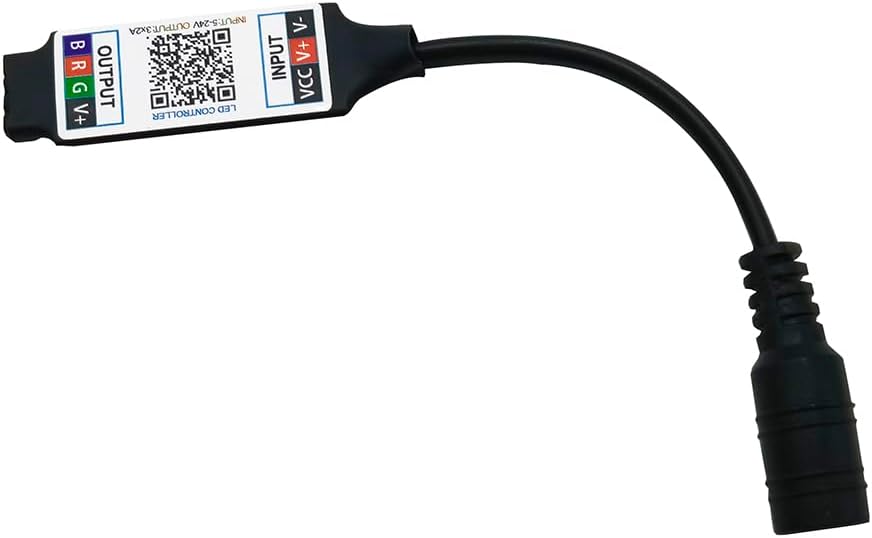 Mini controller Bluetooth RGB DC 5 V 12 V 24 V musica BT Smart APP ...