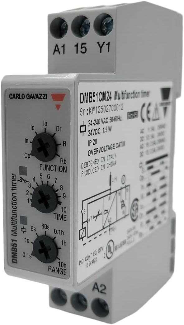 Carlos Gavazzi DMB51CM24 - Timer Multifunzione Modulare - immagine 1
